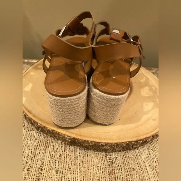 Woman's Sandals Marc‎ Fisher Joven Espadrille Wedge Sandal Size 10 Brown New - Picture 12 of 16